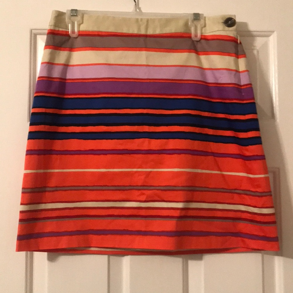 The limited striped skirt
